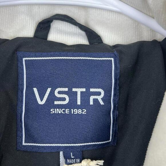 VSTR Men's Los Angeles Black‎ Quilted Jacket Size Large Snap Closure NWT - Picture 3 of 5